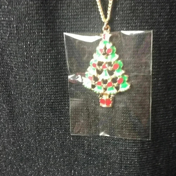 NWT SZ 1X BLACK SWEATER Soft DRESSY TO CASUAL SEE DESCRIPT BELOW NECKLACE - Picture 3 of 13